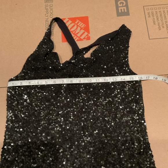 NWT All Saints hand beaded sequined SCALA Cocktail Cowl Neck Dress UK8/US4 - Picture 3 of 13